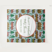 Avontuur wacht: Camper Baby Boy Shower Wandkleed (Voorkant (horizontaal))