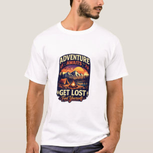 Avontuur Wacht Camping & Berg Grafische T-Shirt