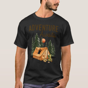 Avontuur wacht Camping Wandelen T-shirt