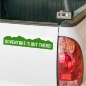 Avontuur wacht daarbuiten! Bergen bumpersticker (Op Truck)