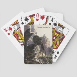 Avontuur wacht. Fantasielandschap Pokerkaarten
