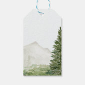 Avontuur wacht Genderneutraal Baby shower Cadeaulabel (Achterkant)