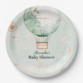 Avontuur wacht Genderneutraal Baby shower Papieren Bordje (Voorkant)