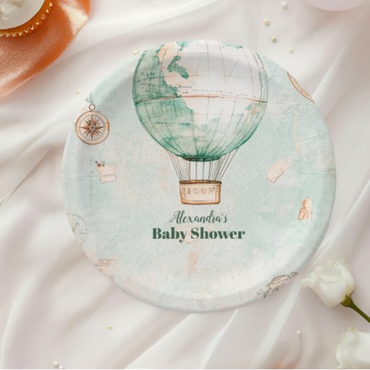 Avontuur wacht Genderneutraal Baby shower Papieren Bordje