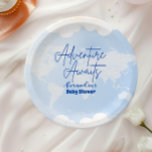 Avontuur wacht Genderneutraal Baby shower Papieren Bordje<br><div class="desc">Maak uw baby shower nog gedenkwaardiger met onze Adventure Awaits Baby shower Paper Borden! Deze borden zijn voorzien van prachtige op reizen geïnspireerde illustraties zoals wereldbollen, kaarten en vliegtuigen en zijn ideaal om een leuke en avontuurlijke touch aan uw feest toe te voegen. Belangrijkste kenmerken: Travel-Inspired Design: Charmante details van...</div>