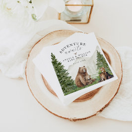 Avontuur wacht Genderneutraal Baby shower Servet