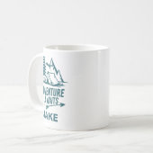 Avontuur Wacht Gepersonaliseerde Camping Koffie Koffiemok (Voorkant links)