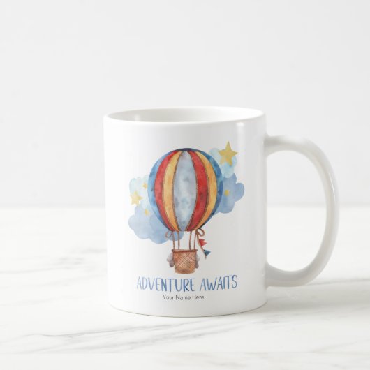 Avontuur Wacht Heet Lucht Ballon  Koffiemok (Rechts)