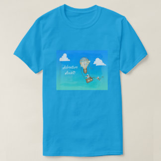 Avontuur wacht Hete Lucht Ballon Aap Dieren T-shirt