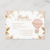 Avontuur wacht hete lucht ballon boek aanvraag informatiekaartje (Voorkant)