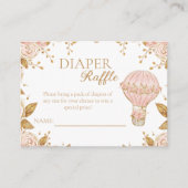 Avontuur wacht hete lucht ballon luier rafel informatiekaartje (Voorkant)