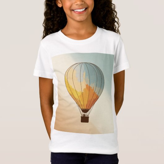 Avontuur wacht: Hete luchtballon T-shirt ontwerp (Voorkant)