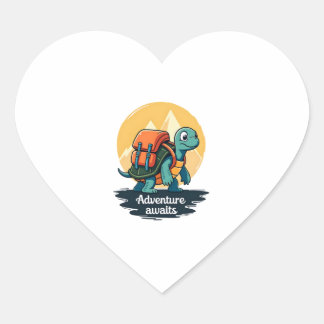 Avontuur Wacht is Wandelavonturen is Buiten A Hart Sticker