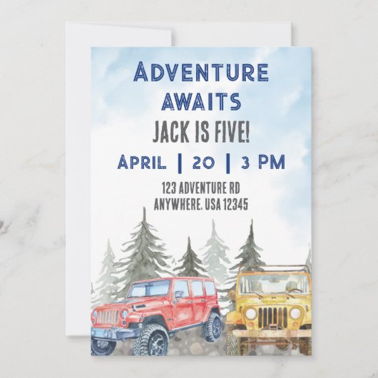 Avontuur Wacht Kaart (Voorkant)