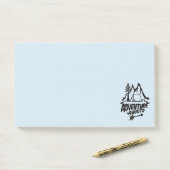 Avontuur wacht kamperen post-it® notes (Op bureau)