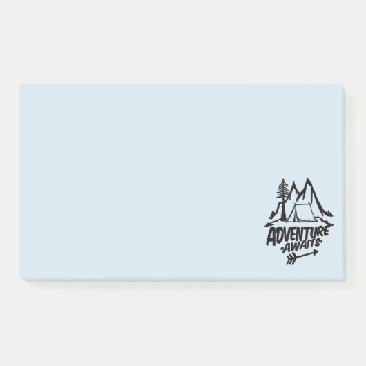 Avontuur wacht kamperen post-it® notes (Voorkant)