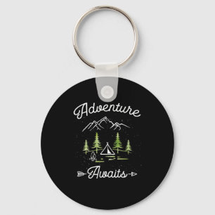 Avontuur wacht kamperen wandelen Outdoor Reizen Sh Sleutelhanger