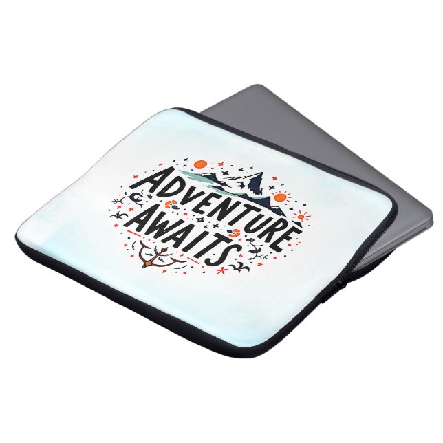 Avontuur wacht laptop sleeve (Voorkant top)
