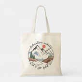 Avontuur wacht, laten we het gaan zoeken tote bag (Achterkant)