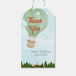 Avontuur Wacht Luchtballon Cadeaulabel