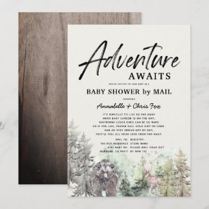Avontuur wacht Mountain Beer Baby shower per post Kaart