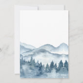 Avontuur wacht Mountain Forest Retirement Party Kaart (Achterkant)