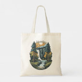Avontuur wacht - Natuur Tote Bag (Achterkant)