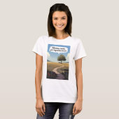Avontuur wacht, net voorbij de horizon t-shirt (Voorkant volledig)