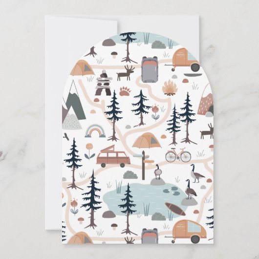 Avontuur wacht, oh jongen, Aardetint Berg Kaart (Achterkant)