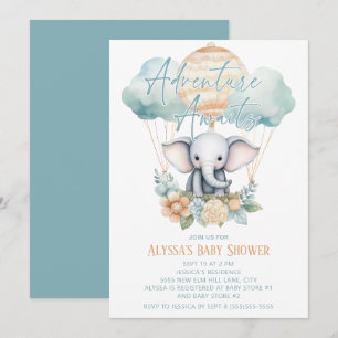 Avontuur wacht Olifant Hete Luchtballon Blauwe Jon Kaart