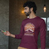 "Avontuur wacht-Ontdek de bergen" ontwerp T-shirt