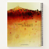 Avontuur wacht op Abstract landschapsgebruik Notitieboek (Achterkant)