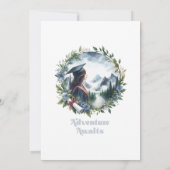 Avontuur wacht op Afstuderen Bedankkaart (Achterkant)