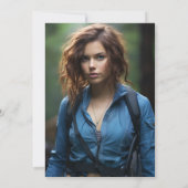 Avontuur wacht op Afstuderen Bedankkaart (Achterkant)