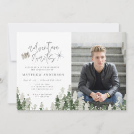 Avontuur wacht op afstuderen foto aankondiging