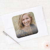 Avontuur wacht op afstuderen foto stickers (Envelop)
