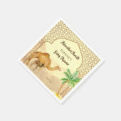 Avontuur wacht op baby kamelenbaby shower servet (Hoek)