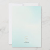 Avontuur wacht op Baby shower heteluchtballon Bedankkaart (Achterkant)