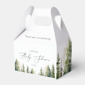 Avontuur wacht op baby shower in het bos bedankdoosjes (Voorkant Zijde)
