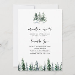 Avontuur wacht op Baby shower Kaart