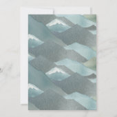 Avontuur wacht op Baby shower Kaart (Achterkant)