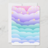 Avontuur wacht op Baby shower Kaart (Achterkant)