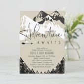 Avontuur wacht op Baby shower Kaart (Staand voorkant)