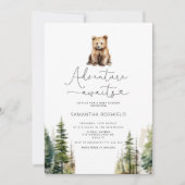 Avontuur wacht op baby shower kaart (Voorkant)