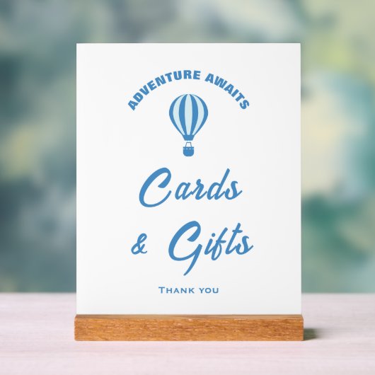 Avontuur wacht op Baby shower Kaarten & Geschenken Acryl Bord (Neutraal)