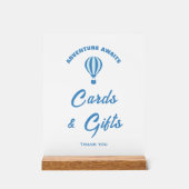 Avontuur wacht op Baby shower Kaarten & Geschenken Acryl Bord (Voorkant)