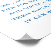 Avontuur wacht op Baby shower Late Night Luiers Poster (Hoek)