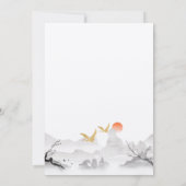 Avontuur wacht op baby shower met Koreaanse inkt Kaart (Achterkant)