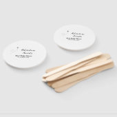 Avontuur wacht op baby shower naam toevoegen datum handwaaier (Niet-gemonteerd)