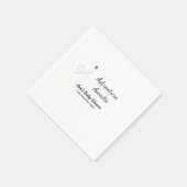 Avontuur wacht op baby shower naam toevoegen datum servet (Hoek)